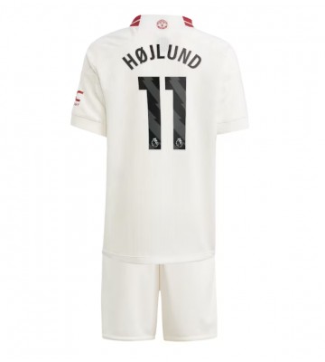 Manchester United Rasmus Hojlund #11 Tredje trøje Børn 2023-24 Kort ærmer (+ korte bukser)